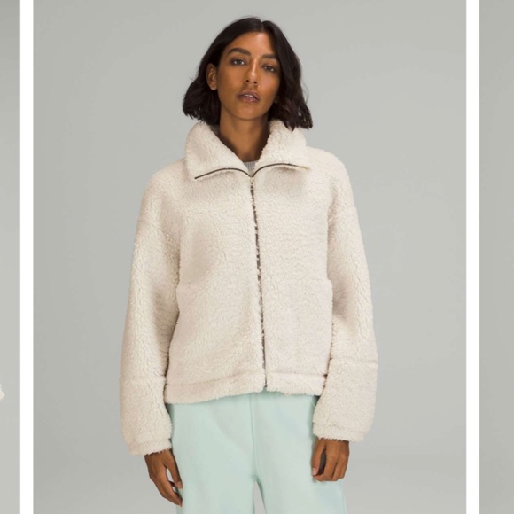 Lululemon Cinchable Fleece Zip Up - Opal - Picture 2 of 10